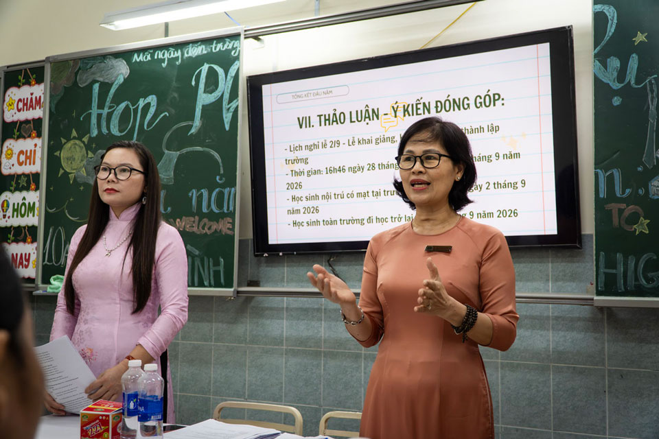 Họp Phụ huynh học sinh đầu năm học 2026-2027